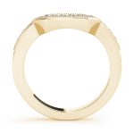 Curverd Wedding Ring, in Yellow Gold - 83755