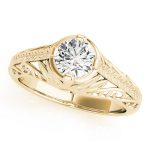 Antique Engagement Ring, Vintage Style, Shape, in Yellow Gold - 83787