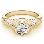 Antique Engagement Ring, Vintage Style, Shape, in Yellow Gold - 83787