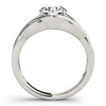 Solitaire Engagement Ring, Round Shape, in White Gold - 83797