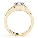 Solitaire Engagement Ring, Round Shape, in Yellow Gold - 83797