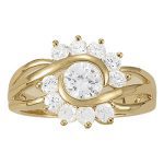 Diamond Fashion Ring, Round Shape, in Platinum - 83798