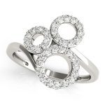 Diamond Fashion Ring, in White Gold - 83806