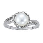 Color Fashion Ring, Pearl Shape, in Sterling Silver - 83918