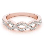 Fashion Wedding Ring, in Rose Gold - 83967