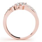 Three Stone Engagement Ring, Round Shape, in Rose Gold - 83988