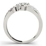 Three Stone Engagement Ring, Round Shape, in Platinum - 83988