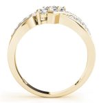 Three Stone Engagement Ring, Round Shape, in Yellow Gold - 83988