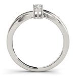 Three Stone Engagement Ring, Round Shape, in Sterling Silver - 83996