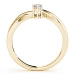 Three Stone Engagement Ring, Round Shape, in Yellow Gold - 83996