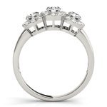 Three Stone Engagement Ring, Round Shape, in Platinum - 84006