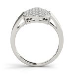 Cluster Fashion Ring, in White Gold - 84093