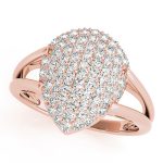 Cluster Fashion Ring, in Rose Gold - 84094