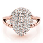 Cluster Fashion Ring, in Rose Gold - 84094