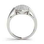 Cluster Fashion Ring, in Platinum - 84094