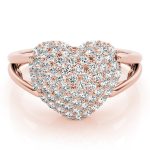 Cluster Fashion Ring, in Rose Gold - 84095