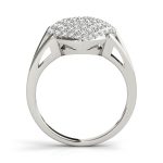 Cluster Fashion Ring, in White Gold - 84095