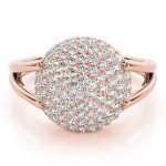 Cluster Fashion Ring, in Rose Gold - 84096