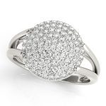 Cluster Fashion Ring, in Platinum - 84096