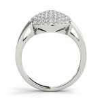 Cluster Fashion Ring, in White Gold - 84096