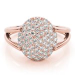 Cluster Fashion Ring, in Rose Gold - 84097