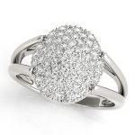 Cluster Fashion Ring, in Platinum - 84097