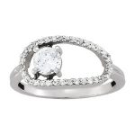 Diamond Fashion Ring, Round Shape, in Platinum - 84104