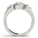 Three Stone Engagement Ring, Round Shape, in Sterling Silver - 84119