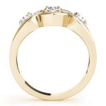 Three Stone Engagement Ring, Round Shape, in Yellow Gold - 84119