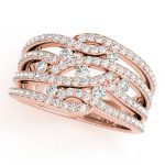 Diamond Fashion Ring, in Rose Gold - 84129