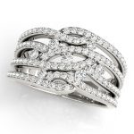 Diamond Fashion Ring, in White Gold - 84129