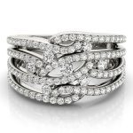 Diamond Fashion Ring, in White Gold - 84129