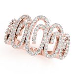 Diamond Fashion Ring, in Rose Gold - 84134