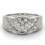 Diamond Fashion Ring, in White Gold - 84138