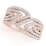 Diamond Fashion Ring, in Rose Gold - 84145