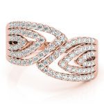 Diamond Fashion Ring, in Rose Gold - 84145