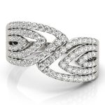 Diamond Fashion Ring, in Platinum - 84145