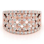 Diamond Fashion Ring, in Rose Gold - 84148