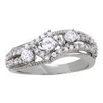 Diamond Fashion Ring, in White Gold - 84149