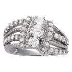 Diamond Fashion Ring, in White Gold - 84150