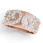 Diamond Fashion Ring, in Rose Gold - 84155