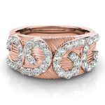 Diamond Fashion Ring, in Rose Gold - 84155