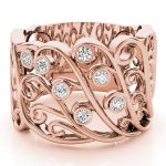 Diamond Fashion Ring, in Rose Gold - 84157