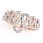 Diamond Fashion Ring, in Rose Gold - 84164