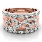 Diamond Fashion Ring, in Rose Gold - 84169