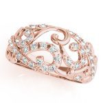 Diamond Fashion Ring, in Rose Gold - 84171