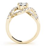 Multirow Engagement Ring, Vintage Style, Round Shape, in Yellow Gold - 84182