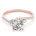 Tension Engagement Ring, Shape, in Rose Gold - 84287