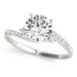 Tension Engagement Ring, Shape, in Platinum - 84287