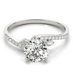 Tension Engagement Ring, Shape, in Platinum - 84287